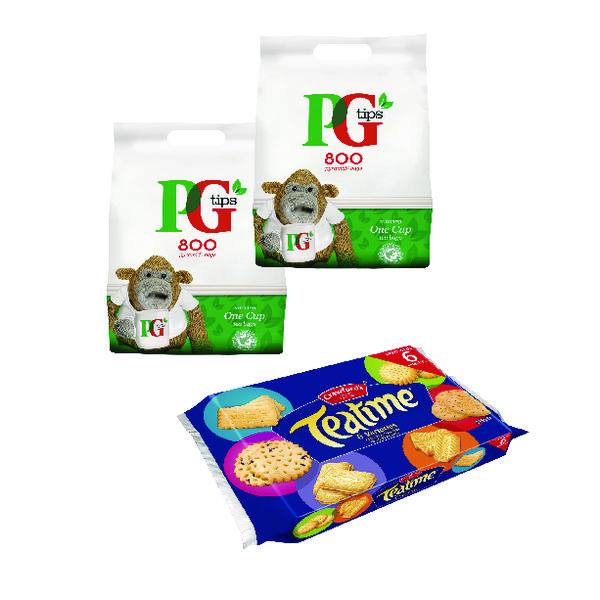 Tea PG One Cup Pyramid Tea Bags (800 Pack) Buy 2 Get Free Biscuits VF819644