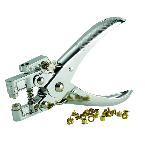 Hole Punches Rexel Eyeletter and Punch Chrome 20220049