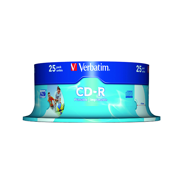 Verbatim Crystal 700MB Slim Case CD-R (25 Pack) 43439