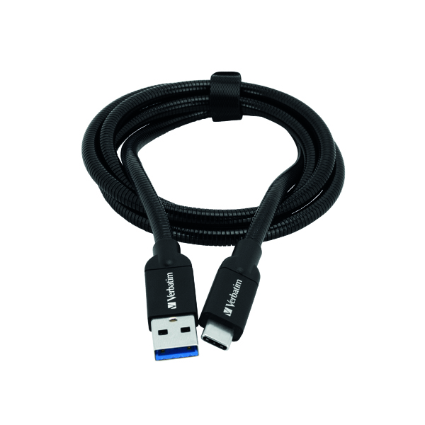 Cables / Leads / Plugs / Fuses Verbatim USB-C to USB-A Sync and Charge Cable 100cm 48871