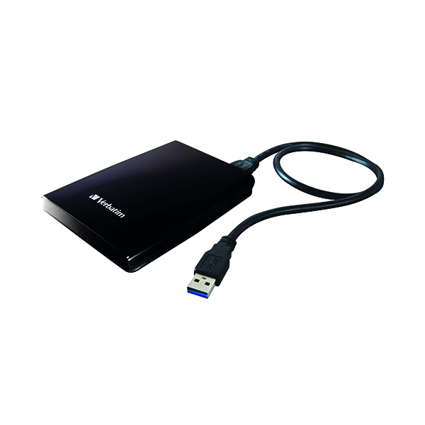 Hard Drives Verbatim Store n Go USB 3.0 Portable Hard Drive 2TB Black 53177