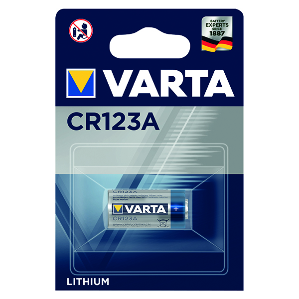 Button Cell Varta CR123A Professional Lithium Primary Battery 6205301401