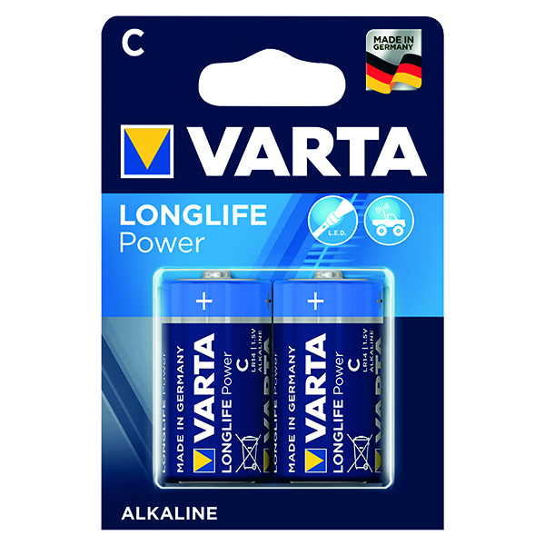 C Varta C High Energy Battery Alkaline (2 Pack) 4914121412