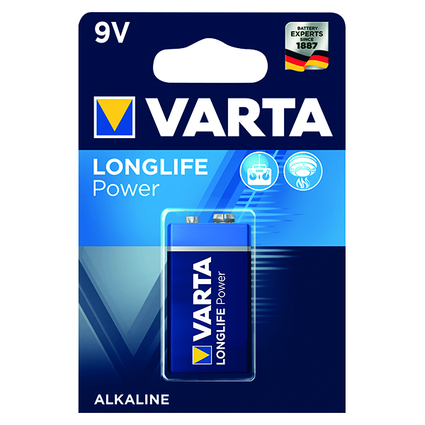 9V Varta 9V High Energy Battery Alkaline 4922121411