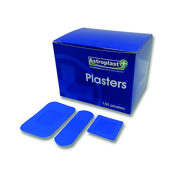 Equipment Wallace Cameron Blue Detectable Plasters (150 Pack) 1214050