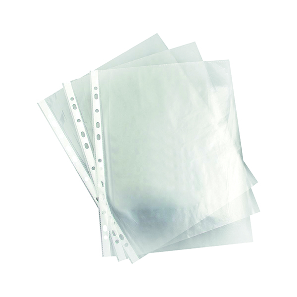 Plastic Pockets A4 Clear 35 Micron Punched Pocket (100 Pack) 270486 WX24001