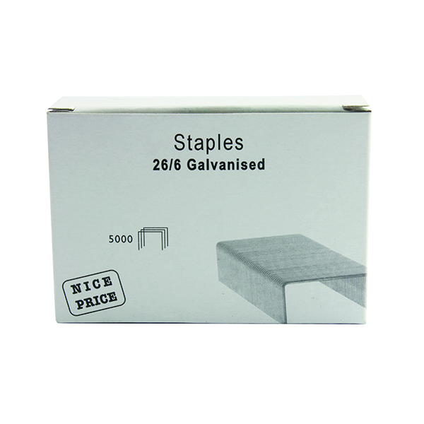 26/6mm Metal Staples (5000 Pack) WX27001