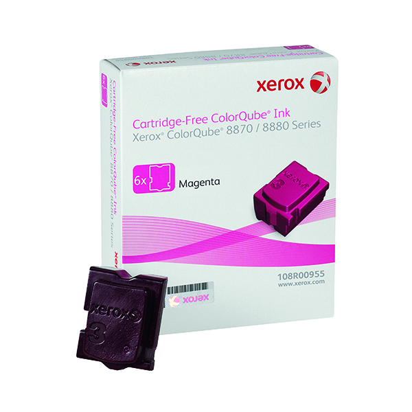 Ink Sticks Xerox ColorQube 8870 Magenta Ink Stick (6 Pack) 108R00955