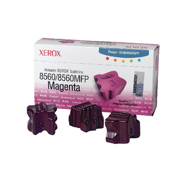 Xerox Phaser 8560 Magenta Solid Ink Stick (3 Pack) 108R00724
